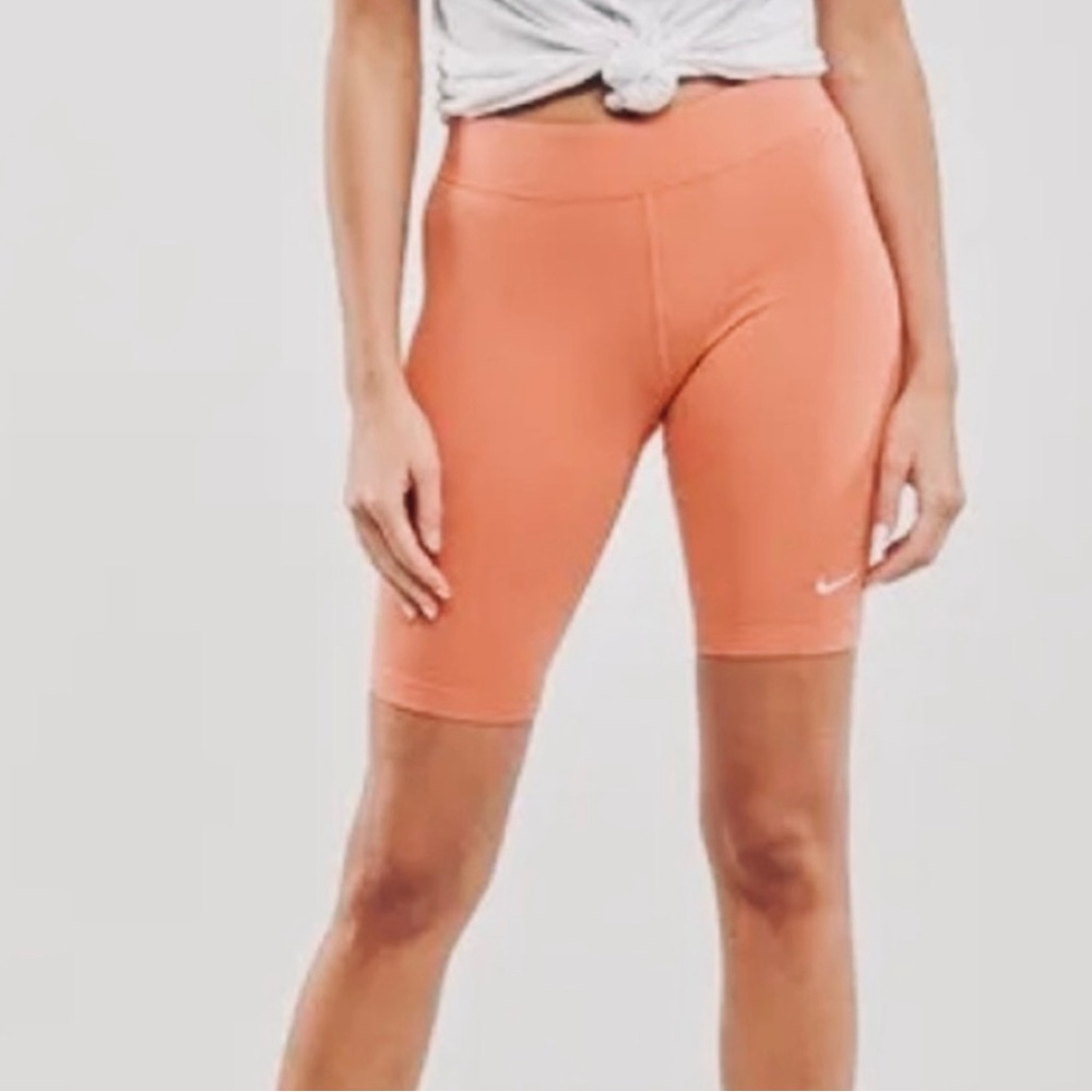 Nike Women's Orange Biker Shorts